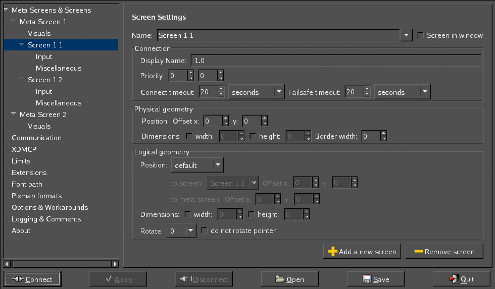 XmetaXtool dialog box